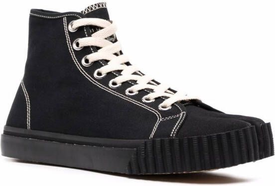 Maison Margiela Tabi high-top sneakers Zwart