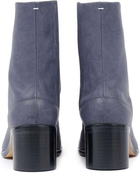 Maison Margiela Tabi leren enkellaarzen Blauw