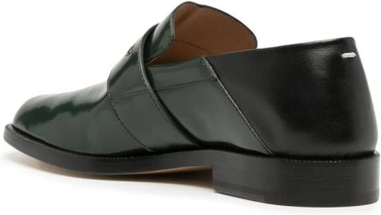 Maison Margiela Tabi leren loafers Groen