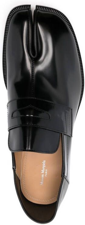 Maison Margiela Tabi leren loafers Zwart