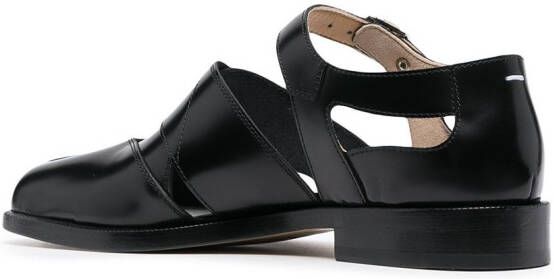 Maison Margiela Tabi uitgesneden sandalen Zwart