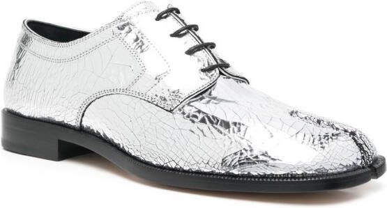 Maison Margiela Tabi brogues met spiegeleffect Zilver