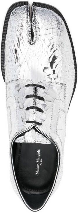 Maison Margiela Tabi brogues met spiegeleffect Zilver