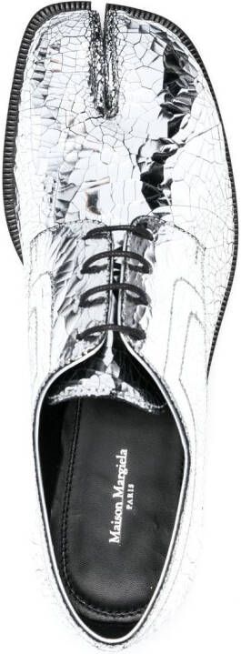 Maison Margiela Tabi brogues met spiegeleffect Zilver