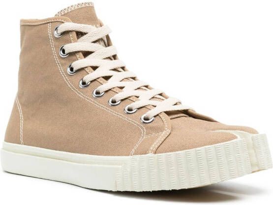 Maison Margiela Tabi high-top sneakers Bruin