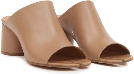 Maison Margiela Tanya 70mm leren muiltjes Beige