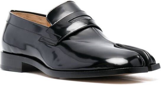 Maison Margiela Tabi leren loafers Zwart