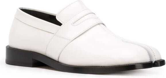 Maison Margiela Tabi leren loafers Wit