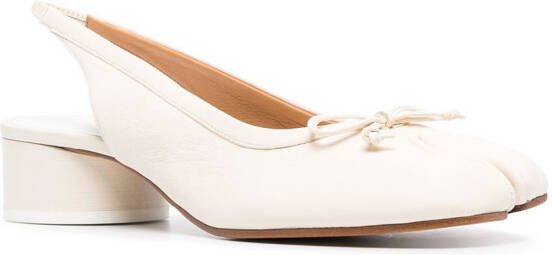 Maison Margiela Tabi 40mm slingback pumps Beige