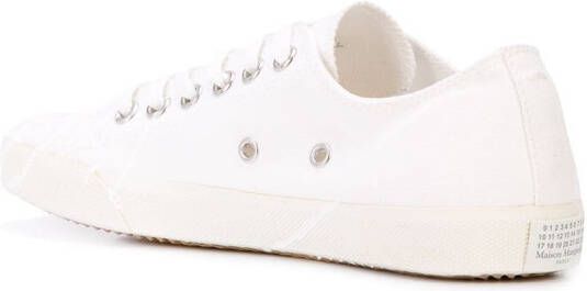 Maison Margiela Tabi sneakers met verfspatten Wit