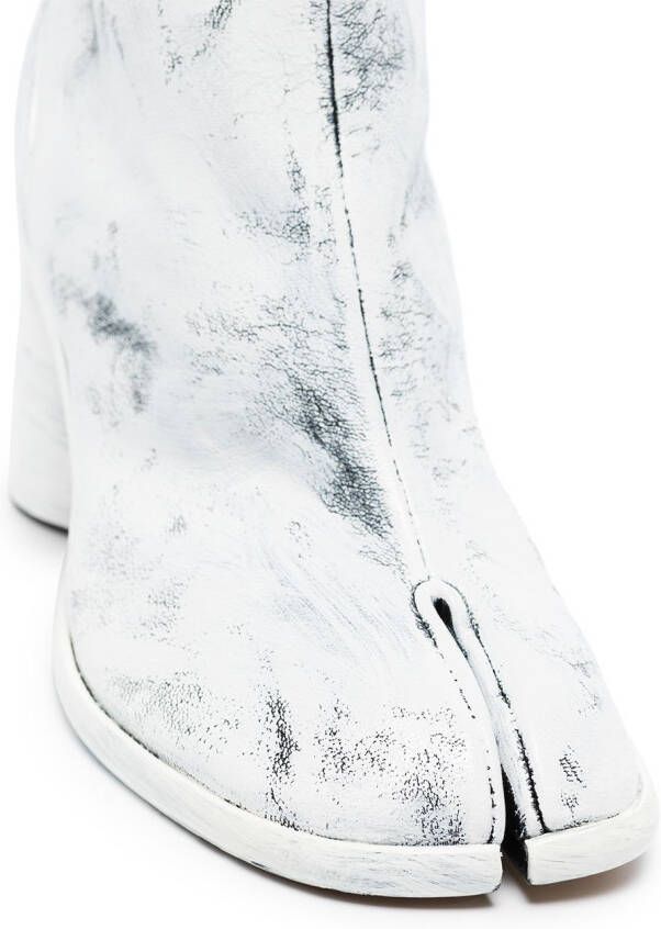 Maison Margiela Tabi 80mm knielaarzen Wit