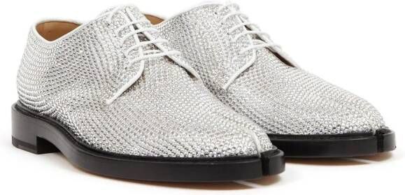 Maison Margiela Tabi brogues verfraaid met stras Wit