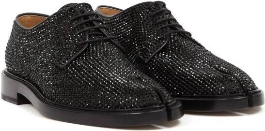 Maison Margiela Tabi brogues verfraaid met stras Zwart