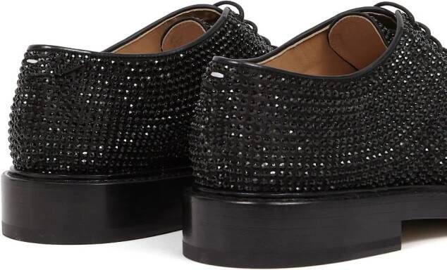 Maison Margiela Tabi brogues verfraaid met stras Zwart