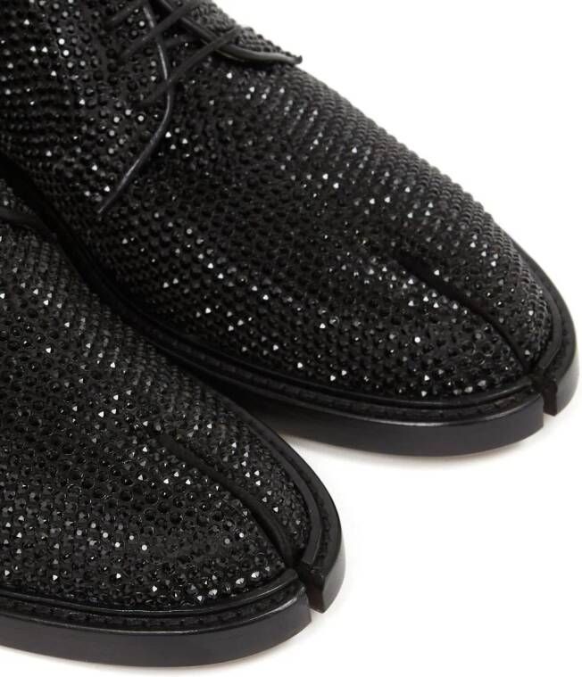 Maison Margiela Tabi brogues verfraaid met stras Zwart