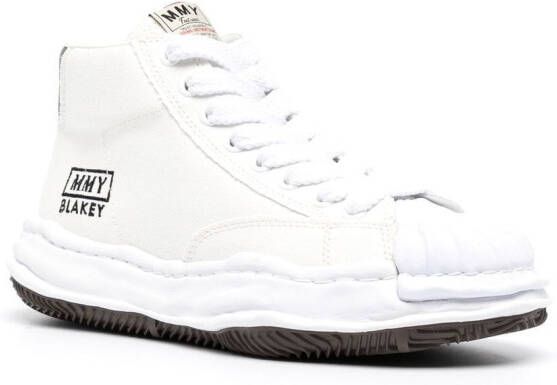 Maison MIHARA YASUHIRO Blakey mid-top sneakers Wit