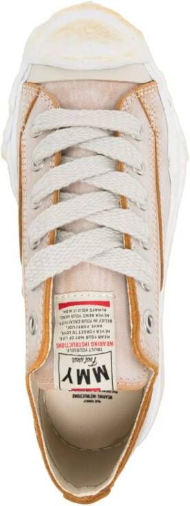 Maison MIHARA YASUHIRO Hank leren sneakers Bruin