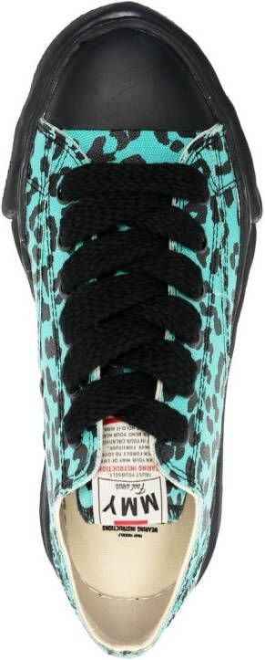 Maison MIHARA YASUHIRO Sneakers met luipaardprint Groen