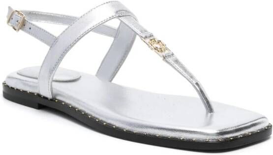 Maje Sandalen met metallic-effect Zilver