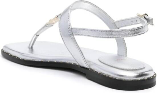 Maje Sandalen met metallic-effect Zilver