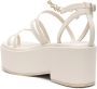 Maje Sandalen met plateauzool Beige - Thumbnail 3