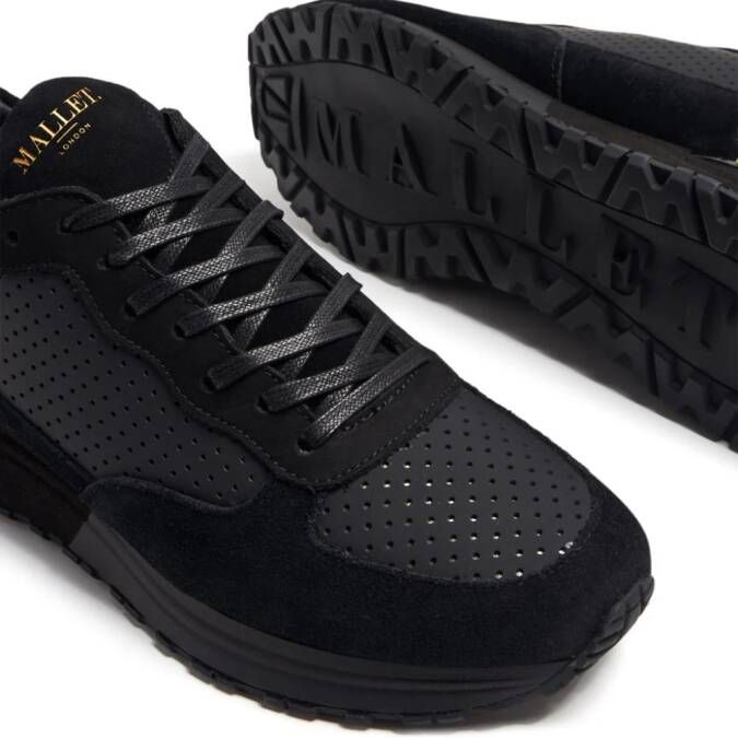 Mallet Popham leren sneakers Zwart