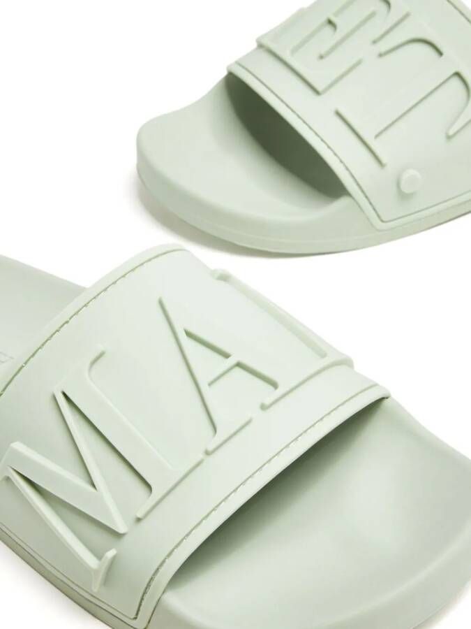 Mallet Slippers met logo Groen