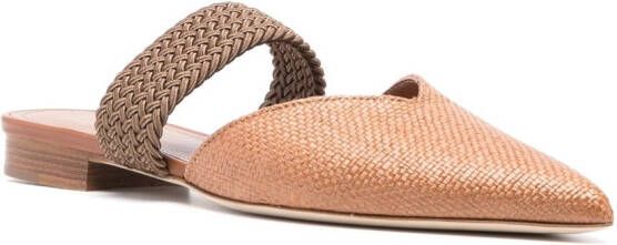 Malone Souliers Maisie leren ballerina's Bruin