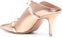 Malone Souliers Maureen 70 mm metallic muiltjes Goud - Thumbnail 3