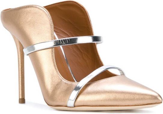 Malone Souliers Maureen heeled mules Metallic