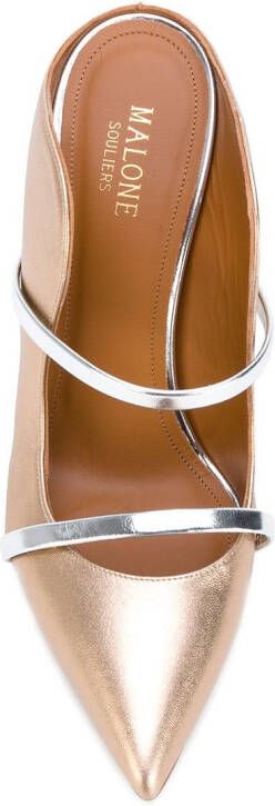 Malone Souliers Maureen heeled mules Metallic