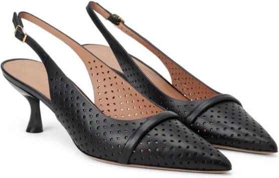 Malone Souliers Vesper 70 mm leren pumps Zwart