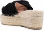 Manebi Espadrilles met plateauzool Zwart - Thumbnail 3