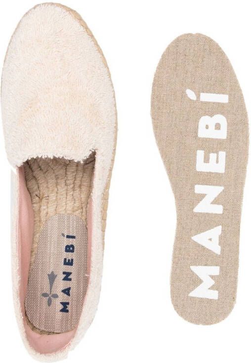 Manebi Gevlochten espadrilles Beige