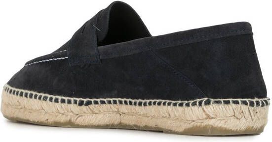 Manebi Hamptons espadrilles met inklapbare hak Zwart