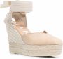 Manebi Hamptons espadrilles met veters Beige - Thumbnail 2