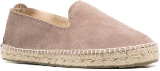 Manebi Hamptons suède espadrilles Bruin