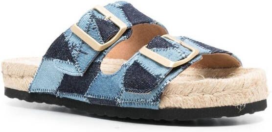 Manebi Jeans espadrilles Blauw