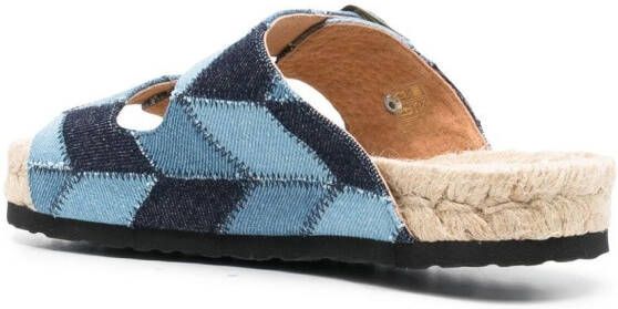 Manebi Jeans espadrilles Blauw