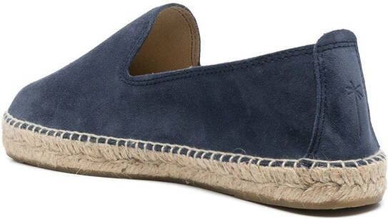 Manebi Leren espadrilles Blauw