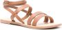 Manebi Mika leren sandalen Bruin - Thumbnail 2