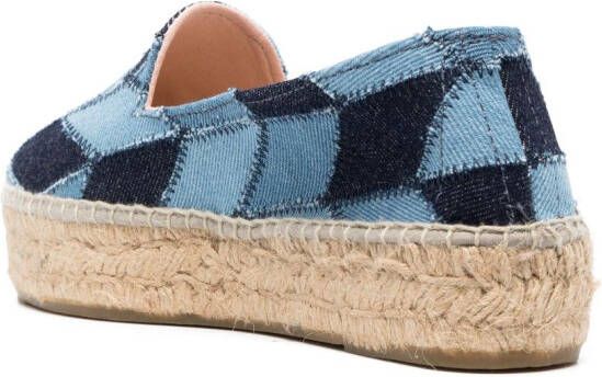 Manebi Poppy canvas espadrilles Blauw