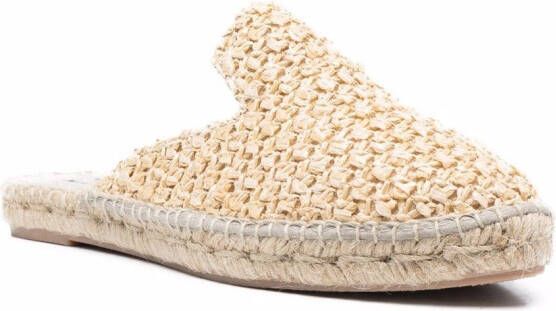 Manebi Raffia espadrilles Beige