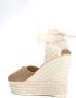 Manebi Sandalen met striksluiting Beige - Thumbnail 3