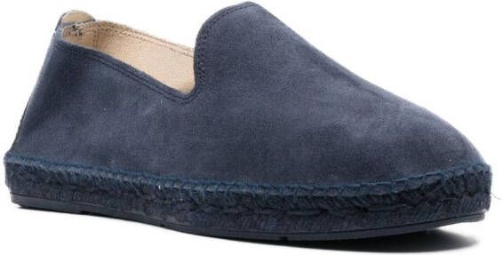 Manebi Suède espadrilles Blauw