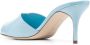 Manolo Blahnik Leren muiltjes Blauw - Thumbnail 3