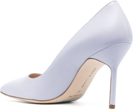 Manolo Blahnik Pumps met metallic-effect Paars