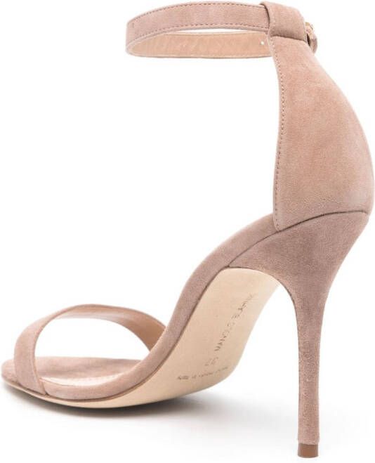 Manolo Blahnik Chaos sandalen met open neus Beige