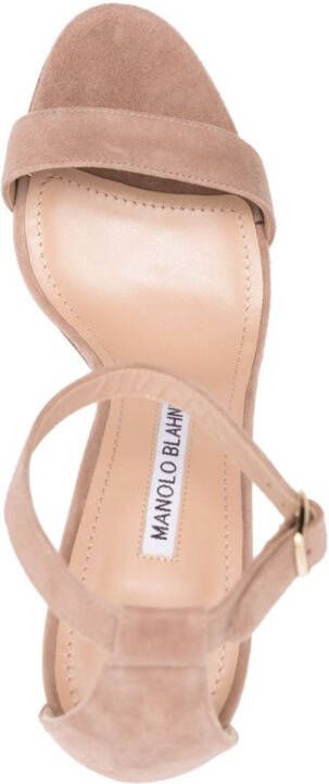 Manolo Blahnik Chaos sandalen met open neus Beige