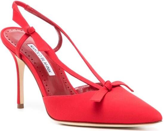 Manolo Blahnik Camelia slingback pumps Rood